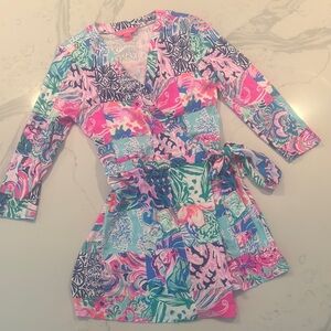 Lilly Pulitzer wraparound skort/romper